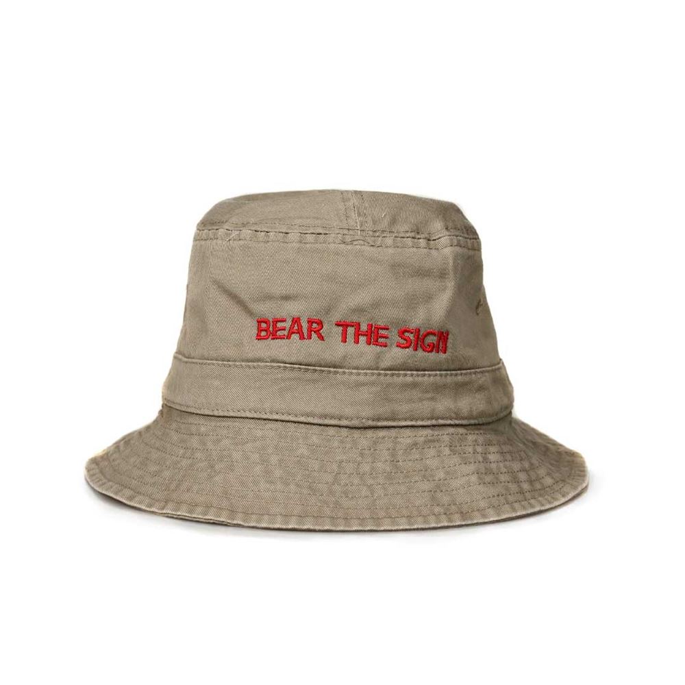 Bear The Sign Bucket Hat Back