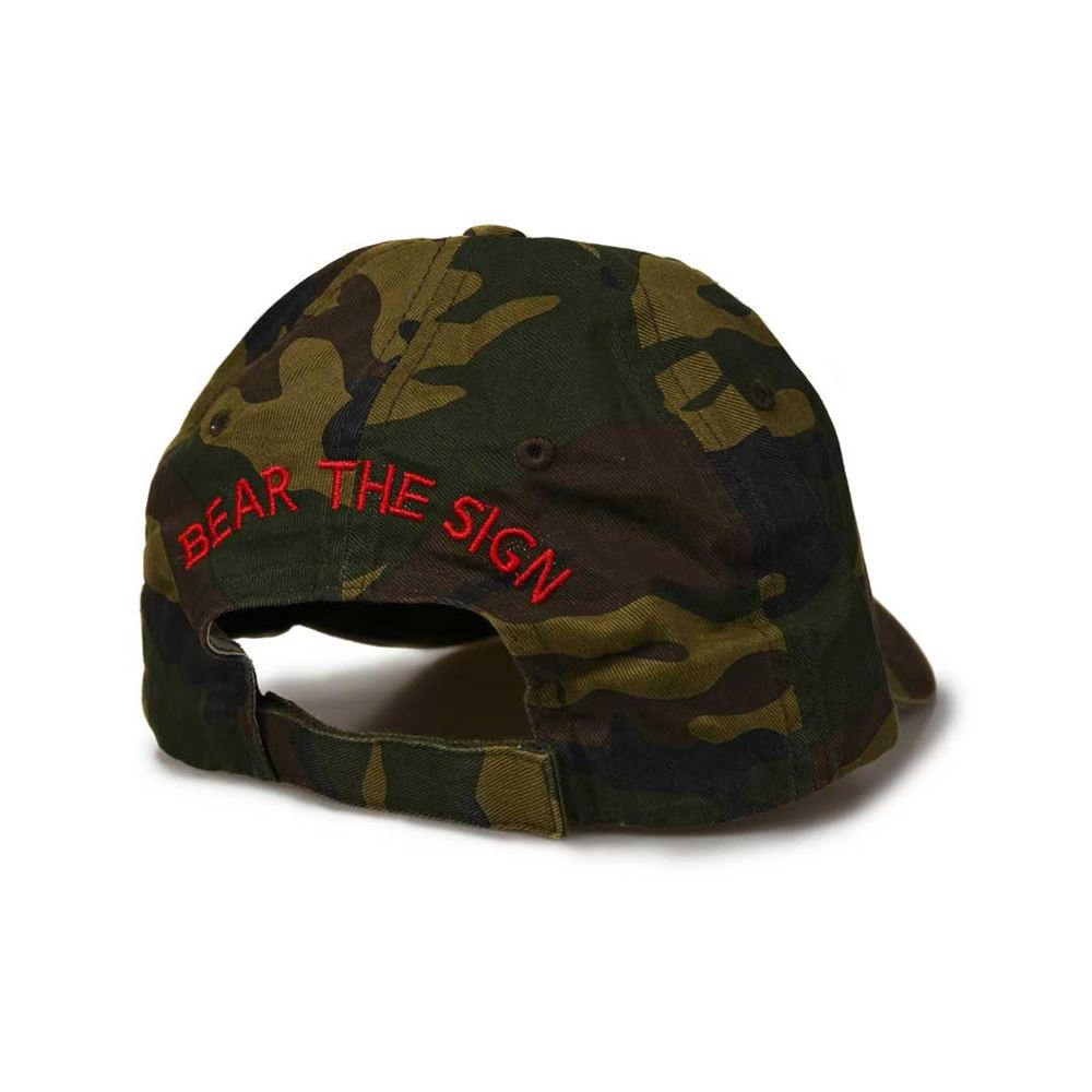 Bear The Sign Camo Cap Back