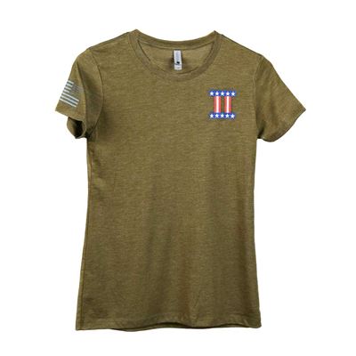 Bear The Sign Logo Women's T-Shirt Olive Green