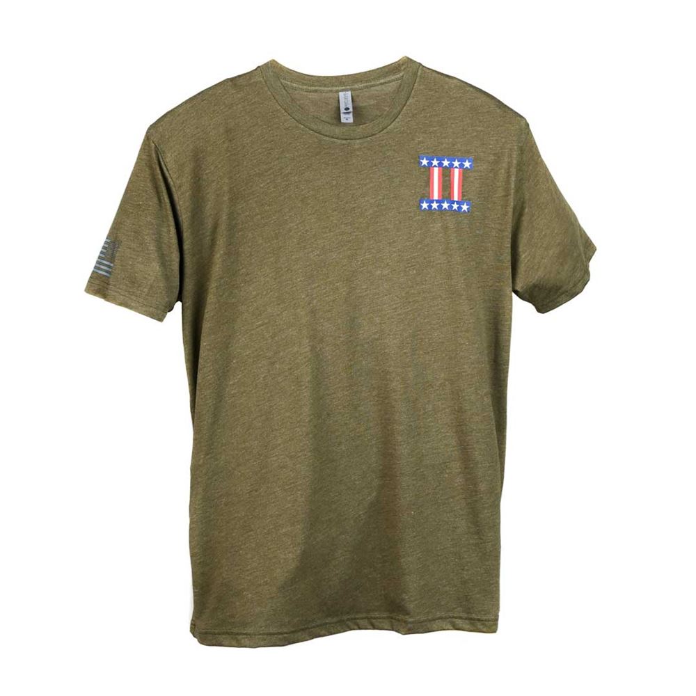 Bear The Sign Logo Men's T-Shirt Olive Green